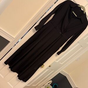 Elegant Black Long Sleeve Dress